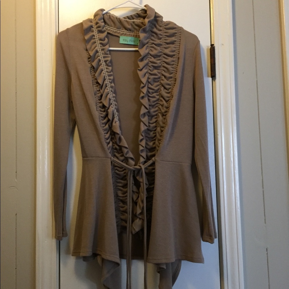 Brown cardigan